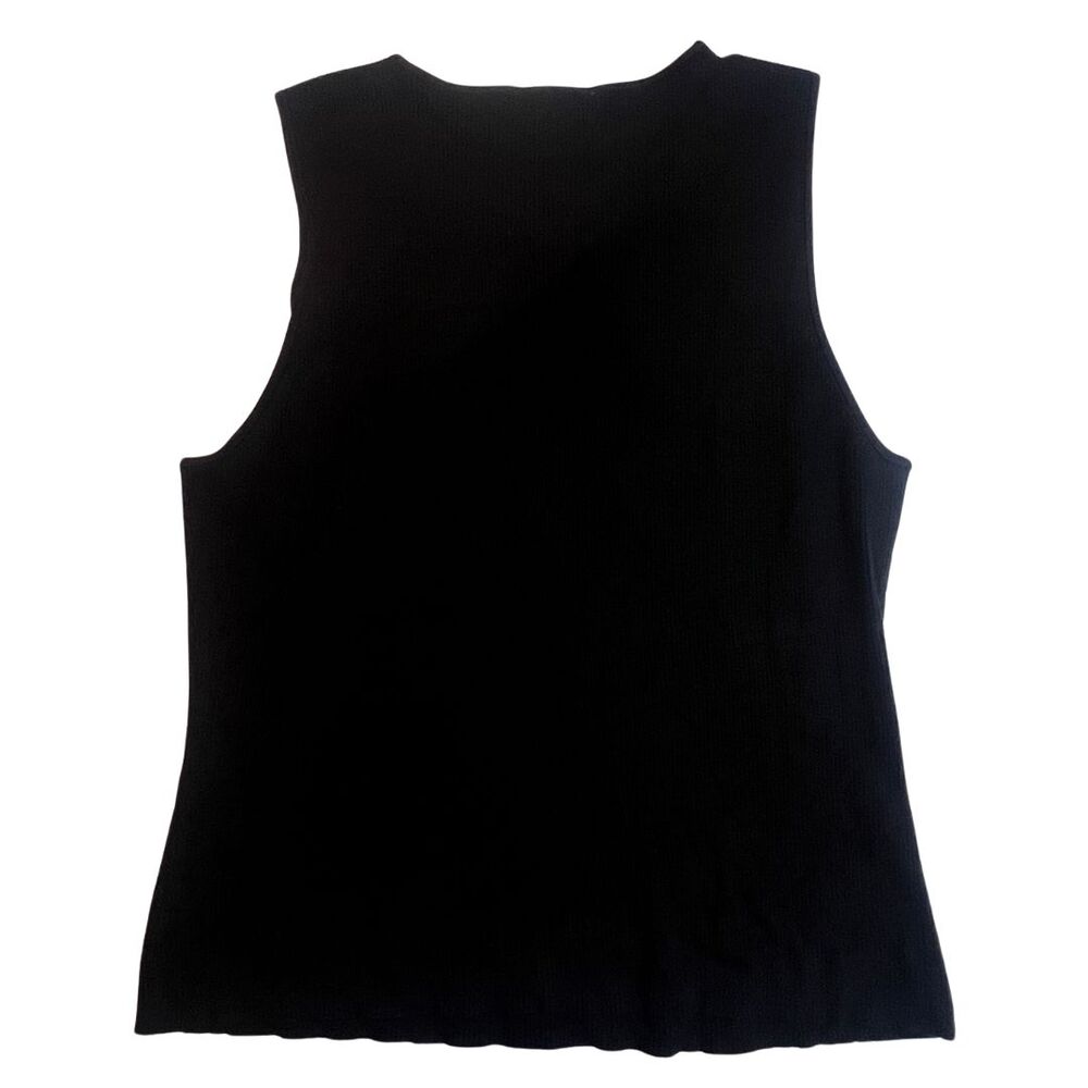 Nygard Collection Blouse Women XL Sleeveless Classic Preppy Academia Shell - Picture 2 of 16